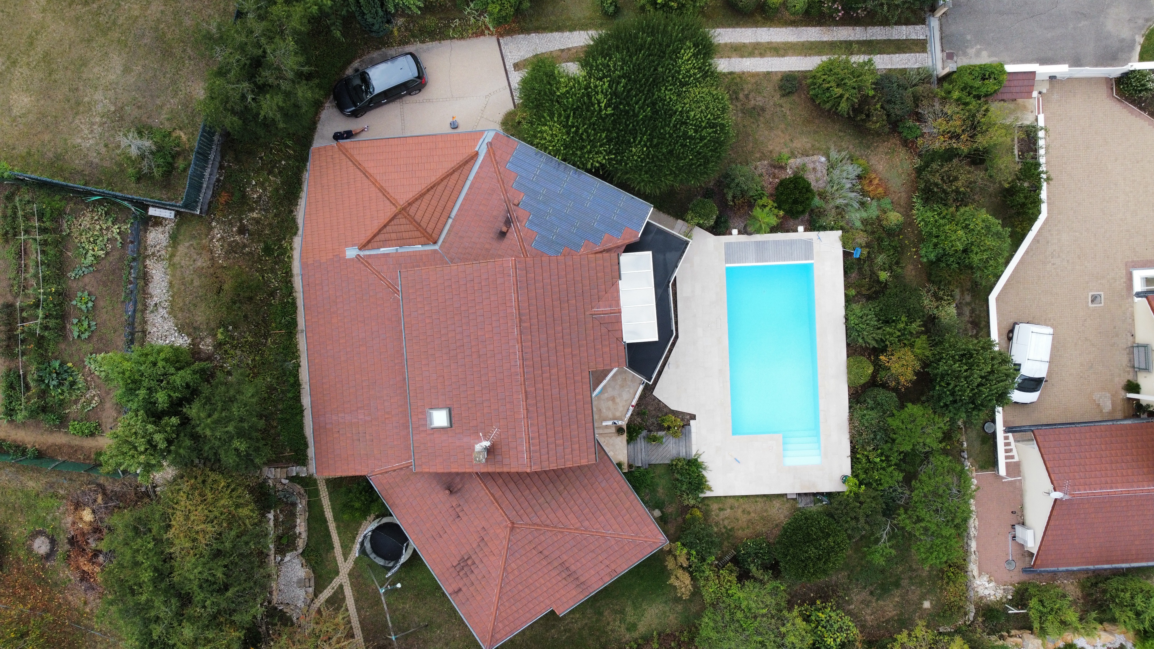Villa en bord de lac